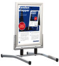 FRANKEN Kundenstopper Outdoor Plus silber DIN A1 2...