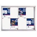 FRANKEN Schaukasten PRO silber 8x DIN A4 95,0 x 4,6 x...