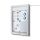 Showdown® Displays Schaukasten T LED silber 4x DIN A4 58,5 x 4,7 x 86,0 cm, 1 St.