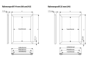 Klapprahmen OptiFrame, DIN A4 Gehrung, 14 mm mit Rückenstütze