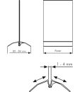 Menükartenhalter Swing Wing, DIN A4, Hochformat, VPE= 15 Stück