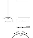 Menükartenhalter Swing Wing, DIN A5, Hochformat, VPE= 25 Stück