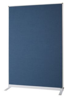 Magnetoplan Raumteiler und Pr&auml;sentationswand, mit blauer Textiloberfl&auml;che 180 x 125 x 50 cm (H x B x T)