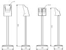 Prospektständer StreamLine, 6x DIN 1/3 A4, Hochformat