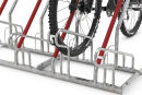 Fahrrad-Anlehnparker 2504, 4 Einstellplätze, Feuerverzinkt
