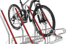 Fahrrad-Anlehnparker 2506, 6 Einstellplätze, Feuerverzinkt