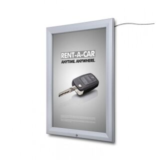 Plakatschaukasten, LED-hinterleuchtet A1, silber