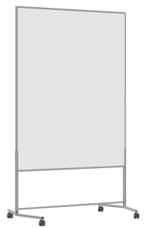 Moderationswand Econo, mobil, 120 x 180 cm, mit Whiteboardoberfl&auml;che