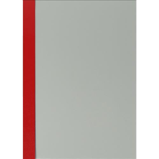 Abdeckfolie mit Kartonrand in Noblesse-Struktur für Surebind, Farbe rot, 100er Pack