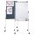 FRANKEN mobiles Whiteboard KombiFlipchart 76,0 x 121,0 cm grau#!#weiß Filz/Whiteboard