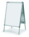 nobo Kundenstopper silber DIN A1 2 Fächer 65,1 x...
