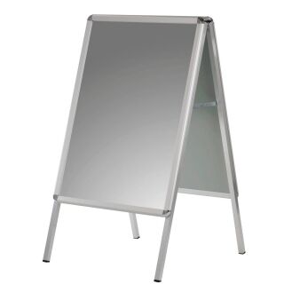 FRANKEN Kundenstopper Standard silber DIN A1 2 Fächer 64,0 x 79,0 x 115,0 cm, 1 St.