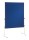 Franken Moderatorentafel, einteilig, 150 x 120 cm, Filz blau