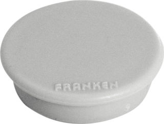 Franken Haftmagnete, Farbe grau, Durchmesser 24mm, 10er Pack