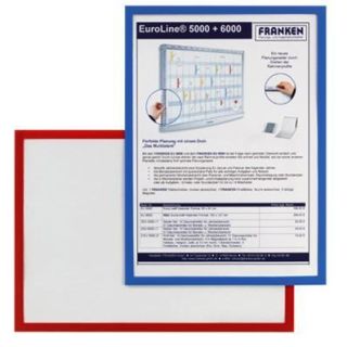 Franken Dokumentenhalter, f&uuml;r DIN A5, magnetisch, roter Rand