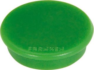 Franken Haftmagnete, Farbe grün, Durchmesser 38mm, 10er Pack