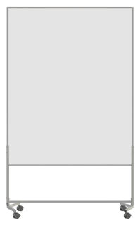 Moderationswand Econo, mobil, 120 x 150cm, mit Whiteboardoberfläche