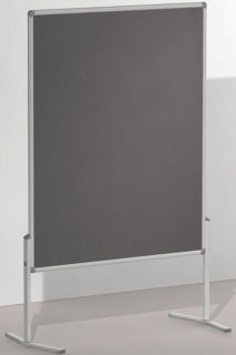 Moderationstafel PRO, 120 x 150 cm, grau/Filz, grau/Filz