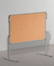 Moderationstafel PRO, 120 x 150 cm, braun/Kork, braun/Kork.