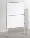 Moderationstafel PRO, 120 x 150 cm, blau/Filz, weiß/lackierte Schreiboberfläche.