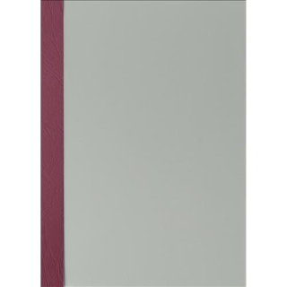 Abdeckfolie satiniert mit Kartonrand in Leder-Struktur für Surebind, Farbe bordeaux, 100er Pack