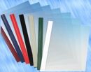 Abdeckfolie satiniert mit Kartonrand in Leinen-Struktur für Surebind, Farbe perlweiß, 100er Pack