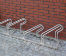 POV Fahrradständer TOP, 45° schräg links, 1-seitig, Reifenbreite 55mm, 5 Einstellplätze