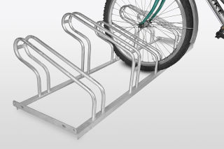 POV® Fahrradständer TOP, 1-seitige Radeinstellung, verschweißt, 2 Einstellplätze