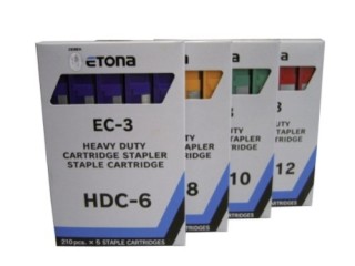 Heftklammer-Kassetten, HDC-8 (gelb), Länge 8 mm, VE mit 5 Kassetten à 210 Klammern