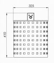 Halbrund-Abfallbehälter, ungelocht...
