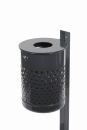 Abfallbehälter mit Pfosten, gelocht, 35 Liter ohne...