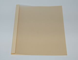 Ösenmappe, Lederstruktur, 2 mm, Farbe beige, satinierte Folie, VPE= 100 St.