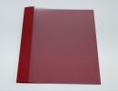 Ösenmappe, Lederstruktur, 5 mm, Farbe rot,...