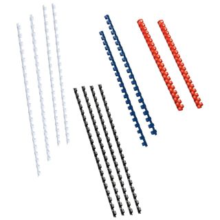 12 RENZ Kunststoffbinderücken-Set farbsortiert für 30, 50, 70, 90 Blatt