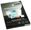 100 LMG Laminierfolien glänzend für A4 125 micron Universal-Lochung