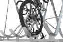 Schräghochparker SF 8D, für 8 Fahrräder (4 je Seite), zweiseitige Radeinstellung, zur Freiaufstellung, verzinkt