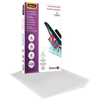 Fellowes Laminierfolien Enhance80 ImageLast glänzend für A5 80 micron, 100 St.