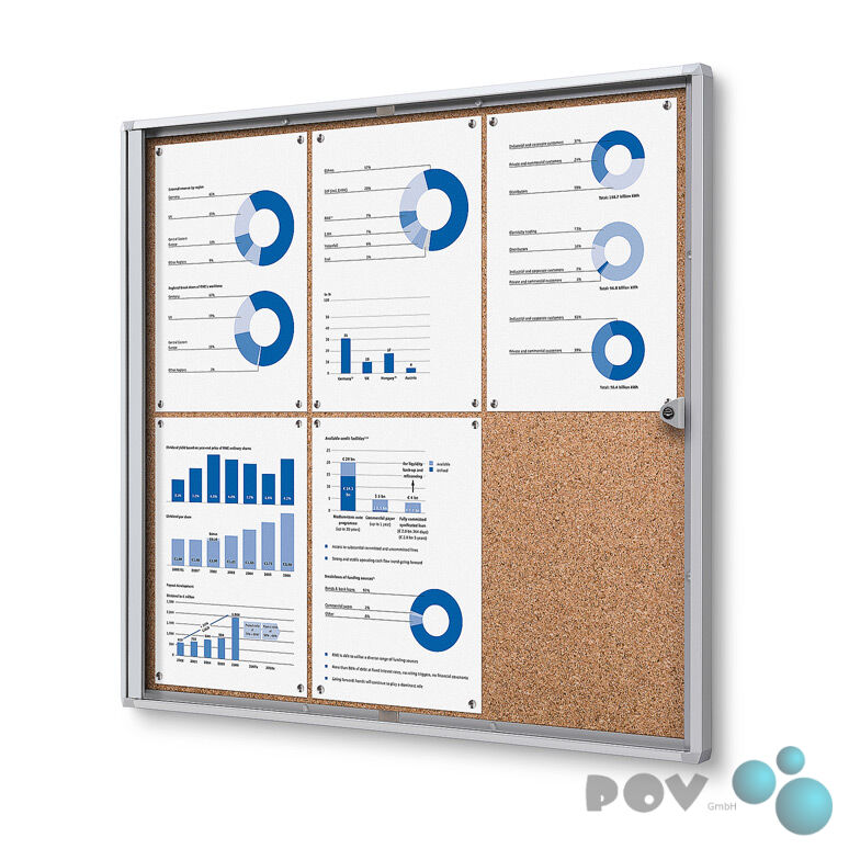 Schaukasten 6 X DIN A4 SC XS Indoor – Aushangkasten Für Den Innenbereich Von POV GmbH