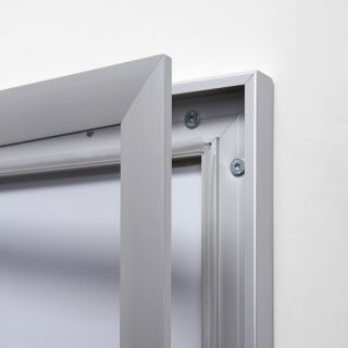 Produktbild von POV Schaukasten 8x DIN A4 – Für Innen & überdachten Außenbereich, Silbern/klar