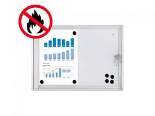 XS-Linie Schaukasten, 2x DIN A4, B1 (Brandschutz), für den Innenbereich