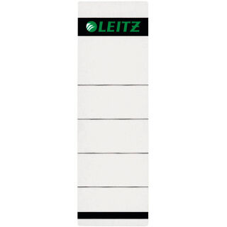 LEITZ Ordneretiketten 1642 grau für 8,0 cm Rückenbreite, 10 St.