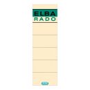ELBA Ordneretiketten beige für 8,0 cm...