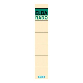 ELBA Ordneretiketten beige für 5,0 cm Rückenbreite, 10 St.