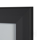 Schaukasten T - Premium 6 x A4 pulverbeschichtet schwarz (RAL9005), für den Außenbereich