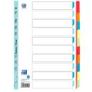 OXFORD Ordnerregister DIN A4 Vollformat blanko rot,...