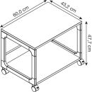 DURABLE Multi Trolley 48 Bürowagen grau 2 Ebenen 60,0 x 43,2 x 47,7 cm