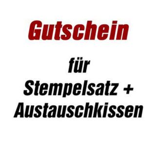 trodat Gutschein für Stempelplatte für trodat 5208 ohne Logo