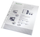 LEITZ Prospekthüllen 4704 DIN A4 transparent genarbt 0,10 mm, 100 St.