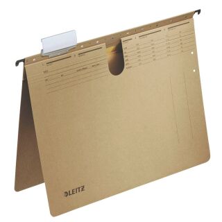 LEITZ Hängehefter ALPHA® 1994 Karton naturbraun DIN A4 1x Amtsheftung, 25 St.