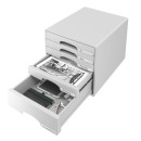 LEITZ Schubladenbox Plus  grau 5211-00-85, DIN A4 mit 5...